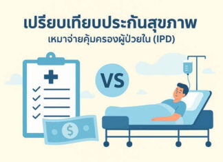 รวมข้อมูลประกันสุขภาพเหมาจ่ายผู้ป่วยใน เปรียบเทียบคุ้มครองครบจบในที่เดียว เปรียบเทียบประกันสุขภาพ เหมาจ่ายคุ้มครองผู้ป่วยใน (IPD)